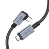 TECH-PROTECT ULTRABOOST MAX ”L” USB 4.0 8K 40GBPS TYPE-C CABLE PD 240W 150CM GREY